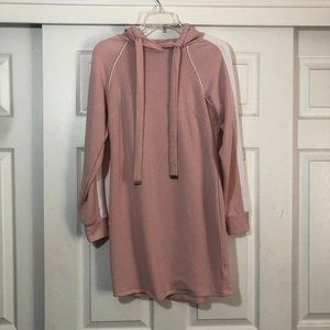 No Boundaries Small Pink Long Sleeve Hoodie Dress